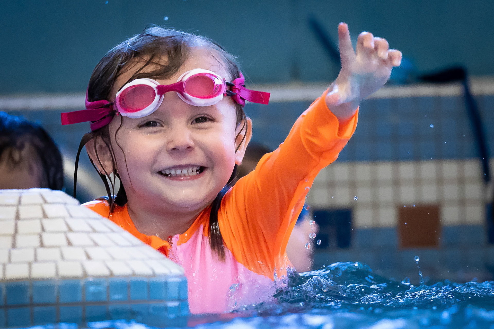 All ready for a swim lesson