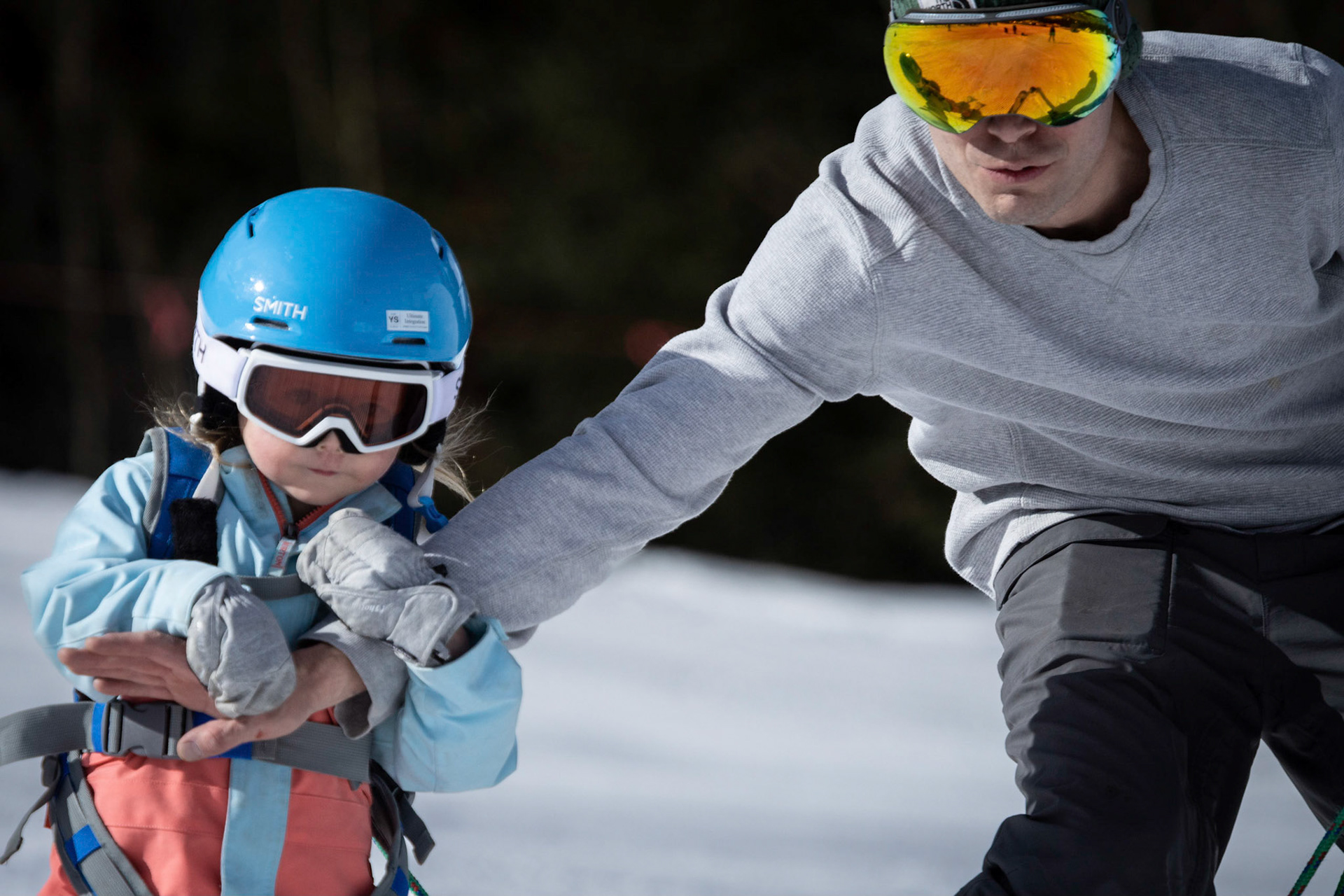 A morning on the slopes with Dad