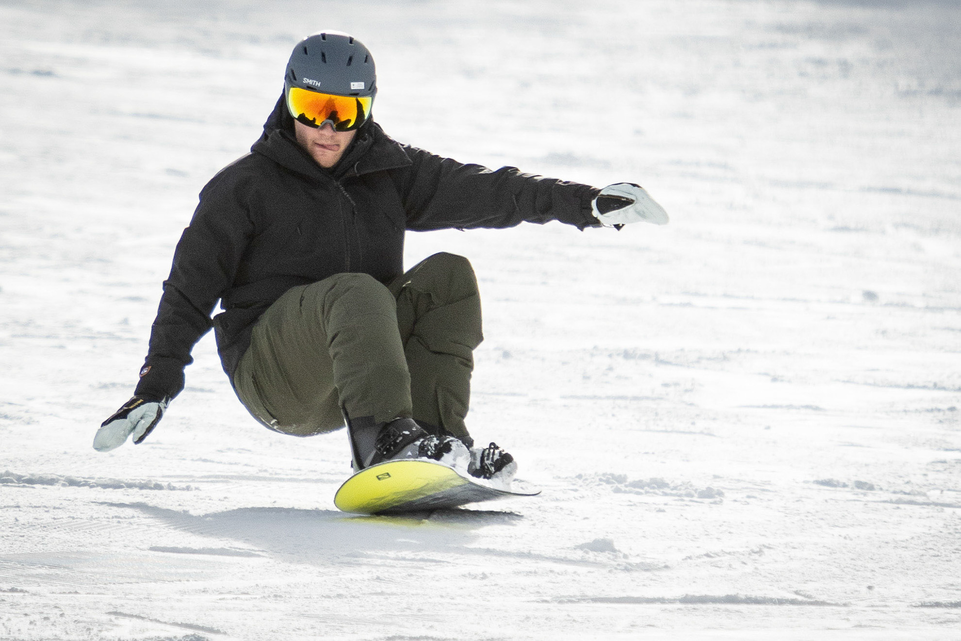 Breaking out the new snow boarding gear