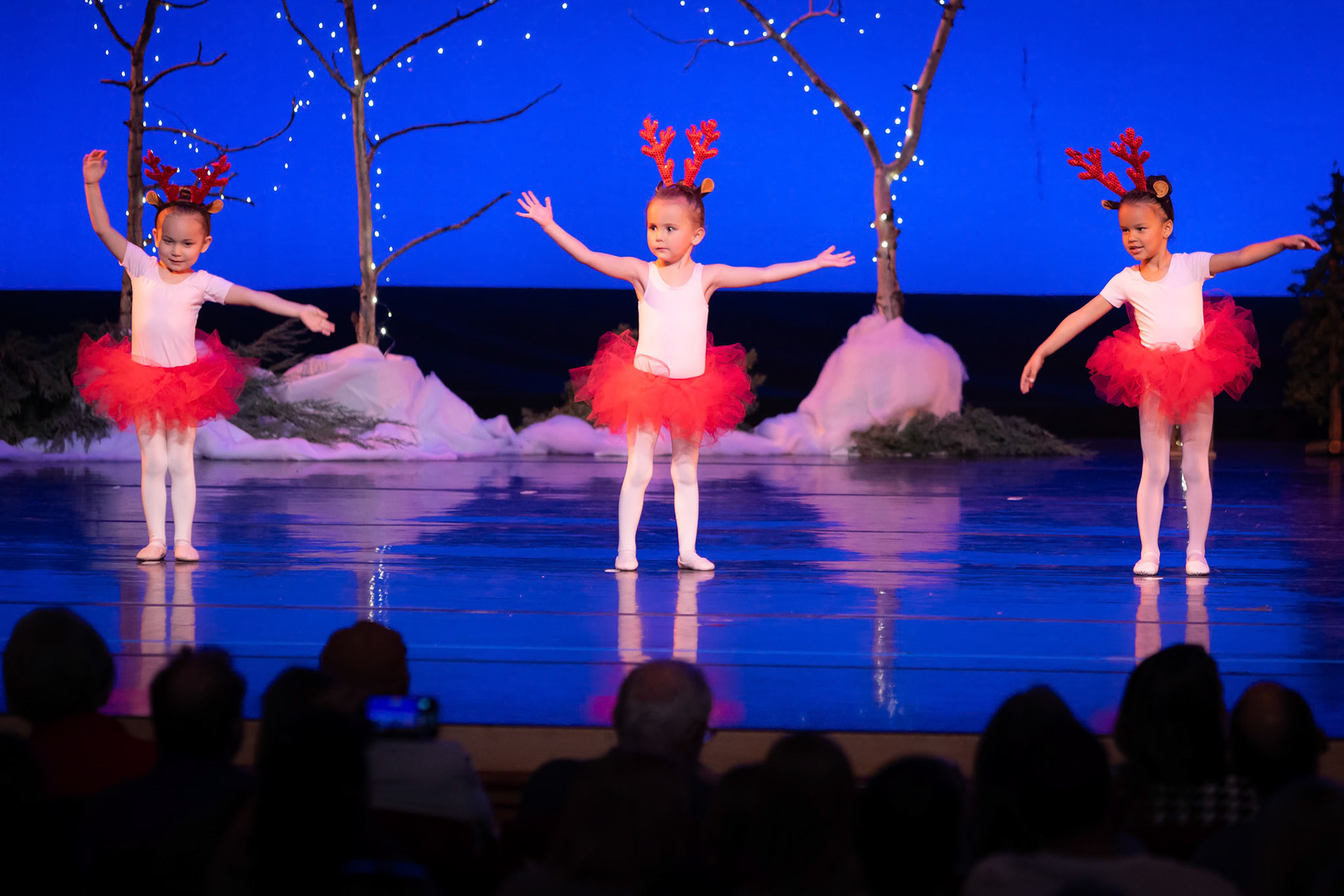 Performing in her first dance recital