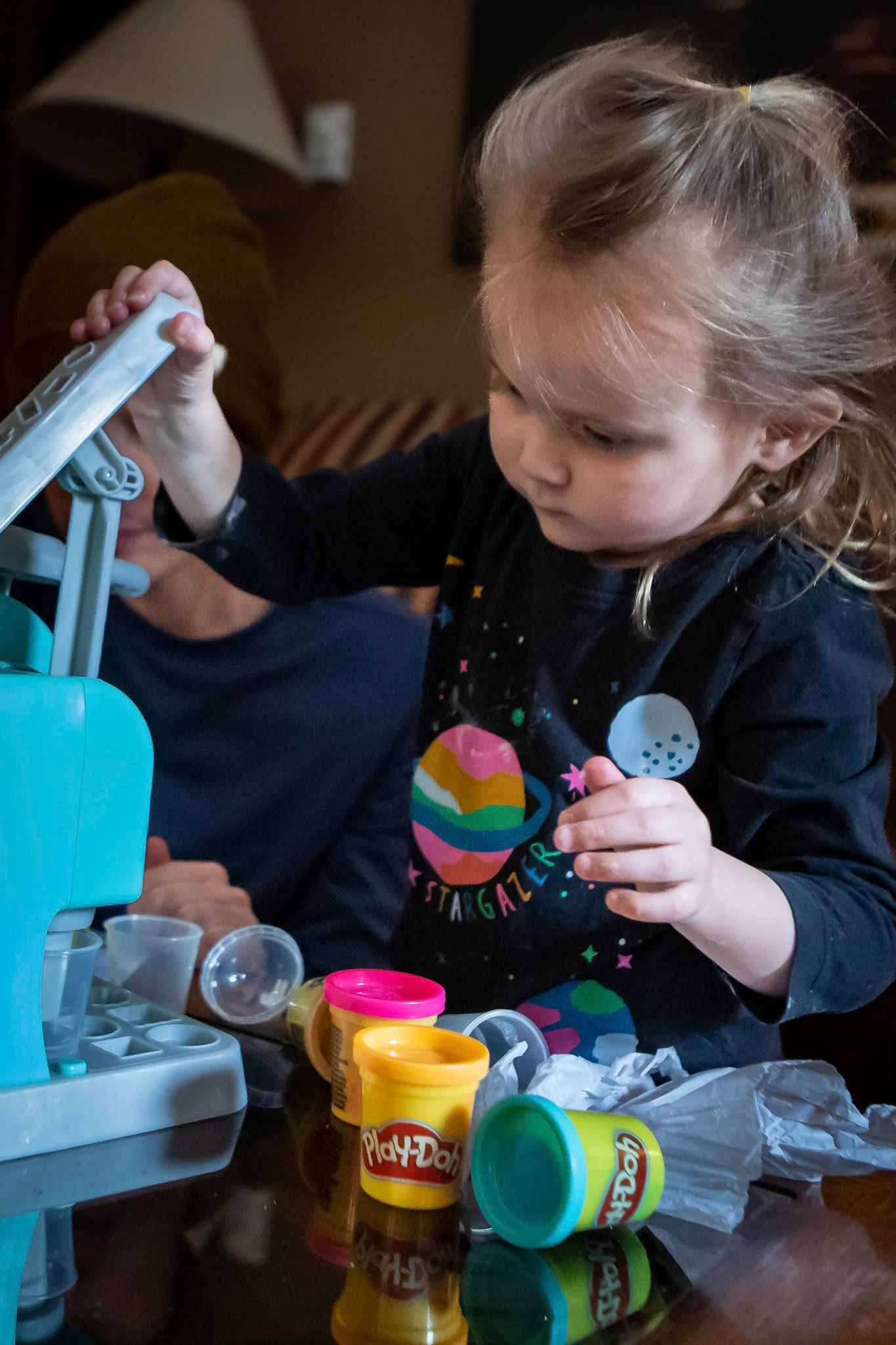 An afternoon in the Play-Doh kitchen with Uncle E