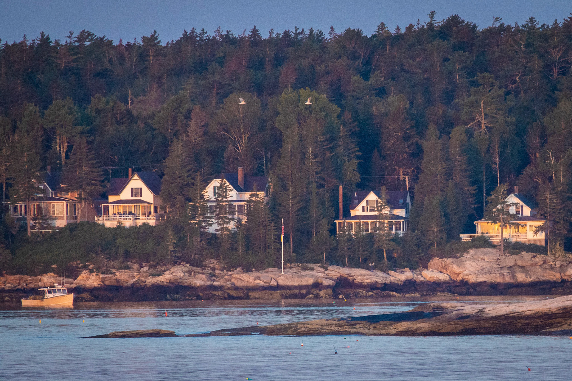 Boothbay Harbor at sunrise
