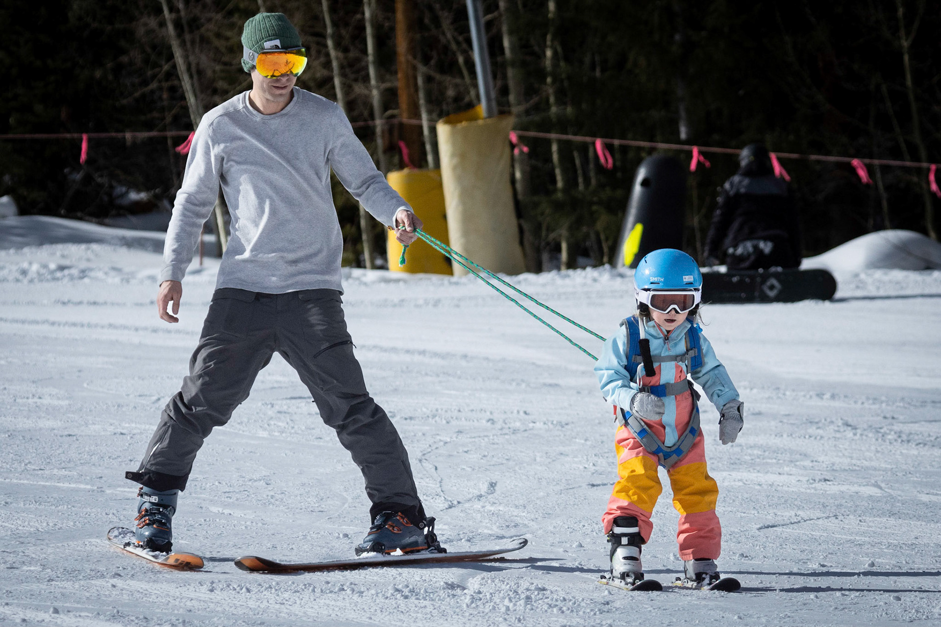 A morning on the slopes with Dad