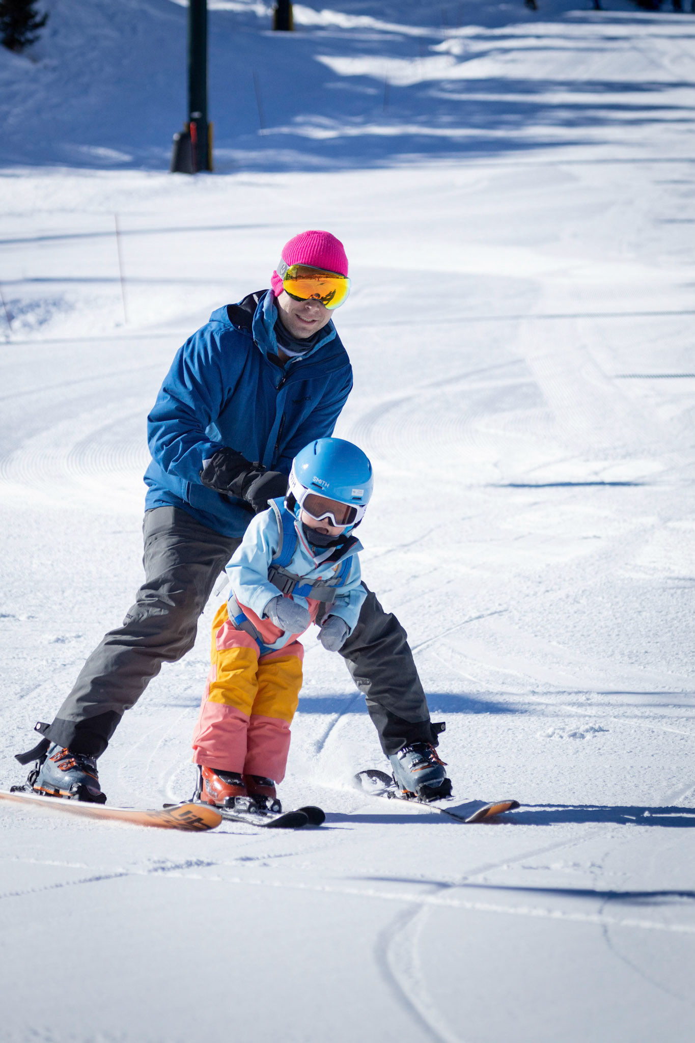 A morning on the slopes with mom and dad