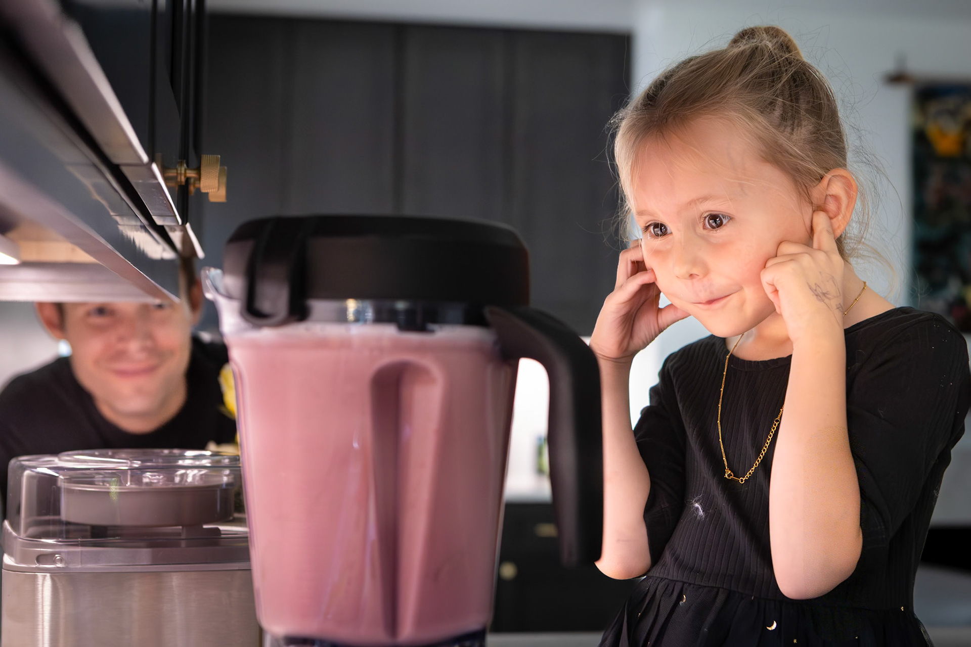 Loud noises are one of the things a dessert chef must cope with