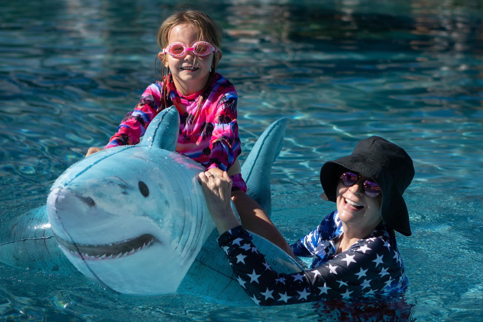 Shark taming with Mimi in the Grand Wailea swimming pool