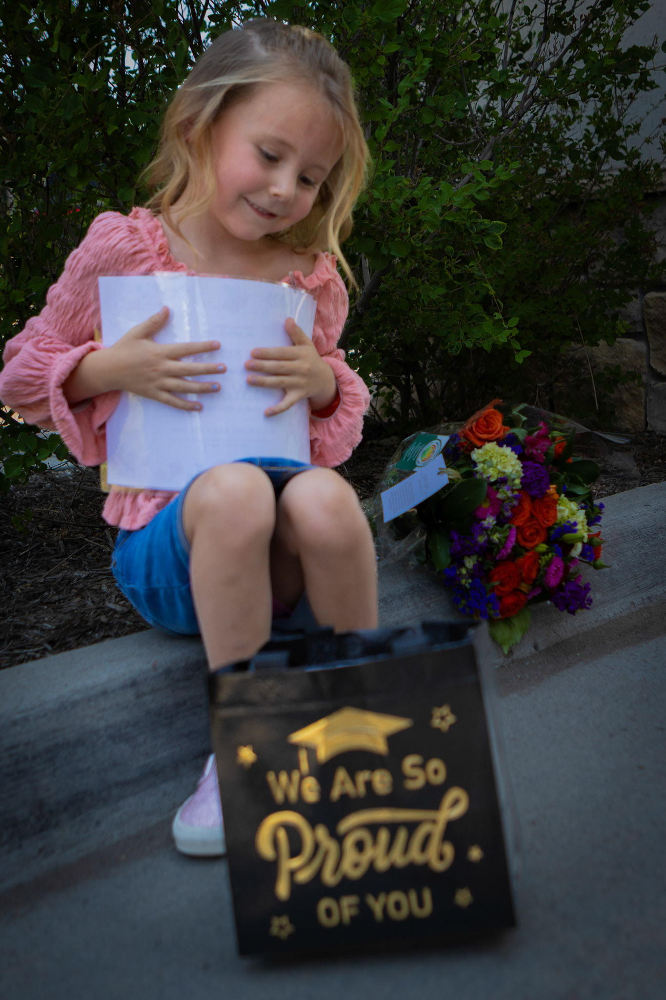 Taking in her first moments as a graduate