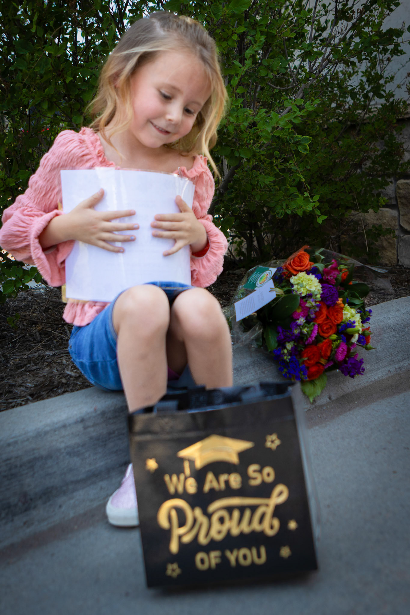 taking in her first moments as a graduate
