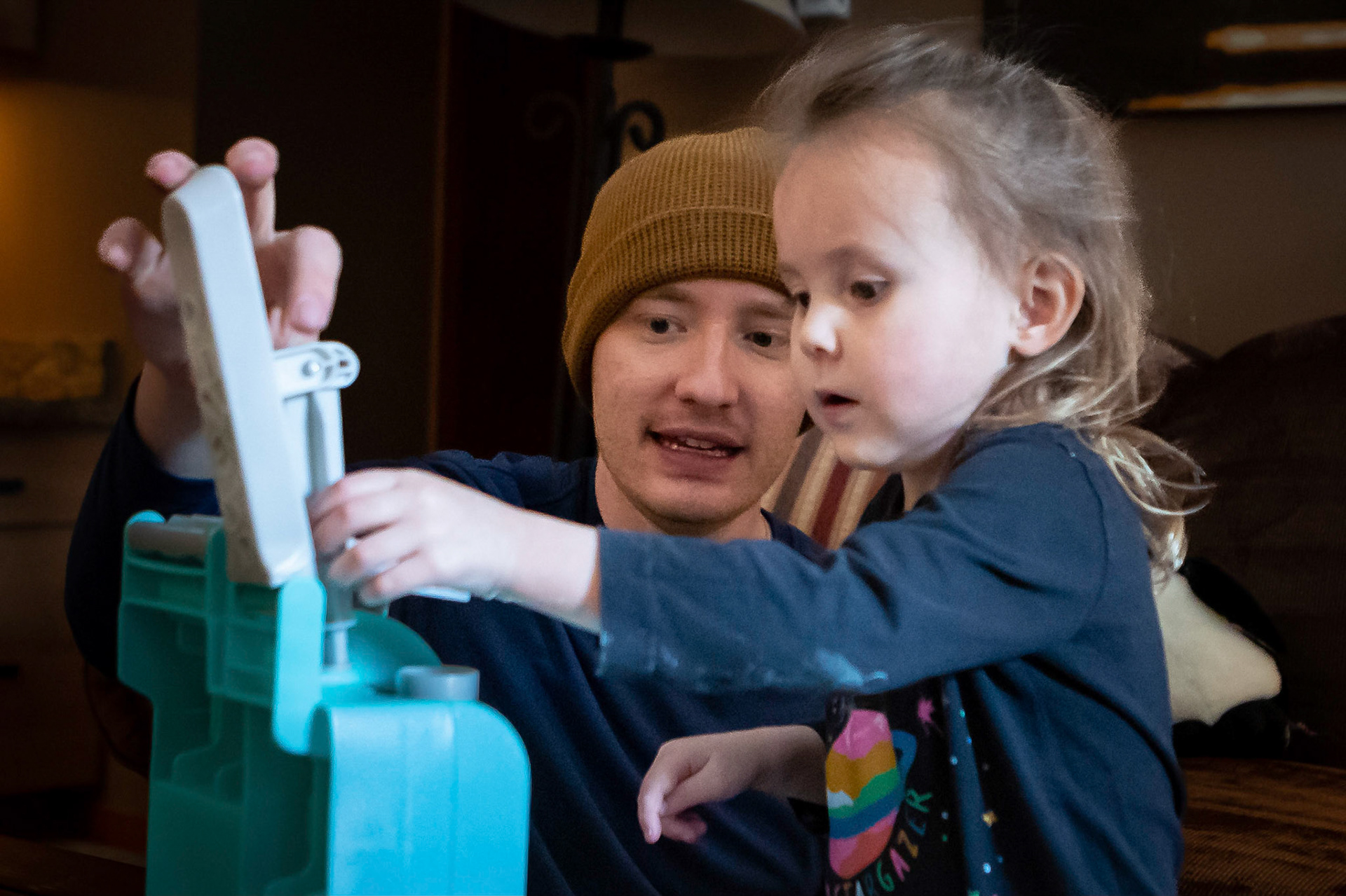 An afternoon in the Play-Doh kitchen with Uncle E