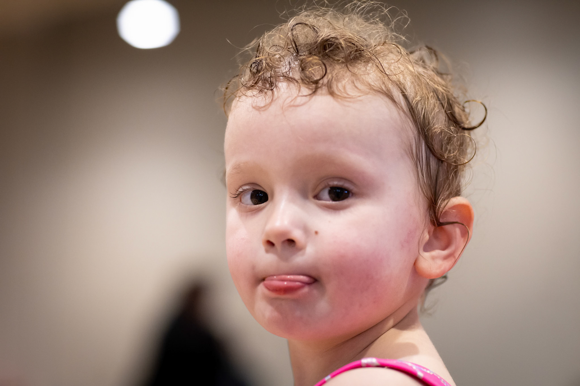 Taking a break in the food court at the Great Wolf Lodge in Colorado Springs