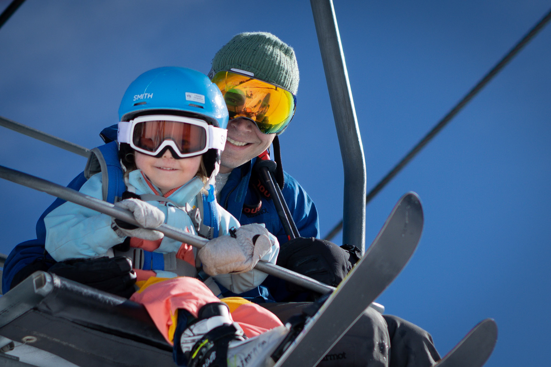 On the way up the mountain with Dad