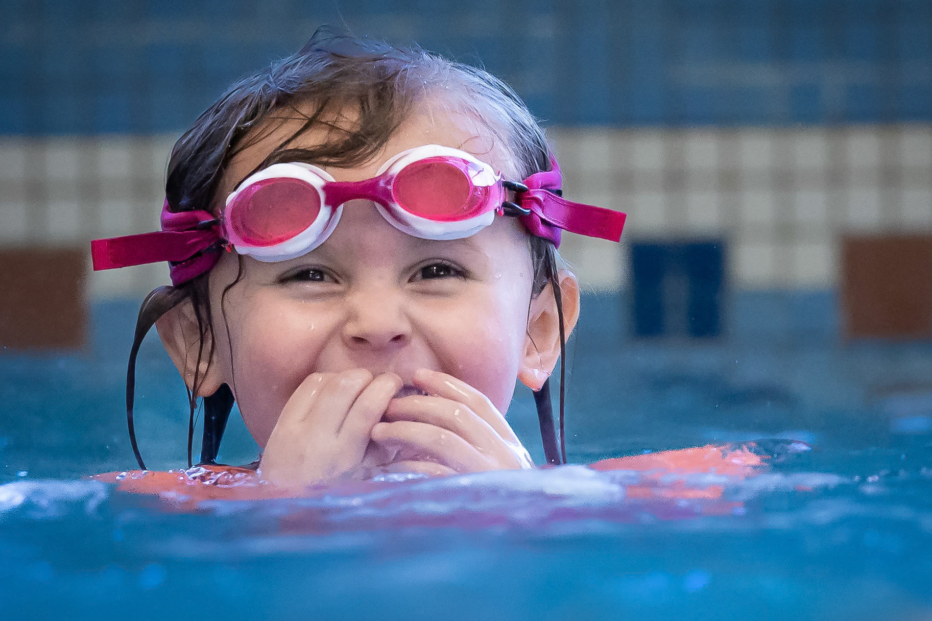 All ready for a swim lesson