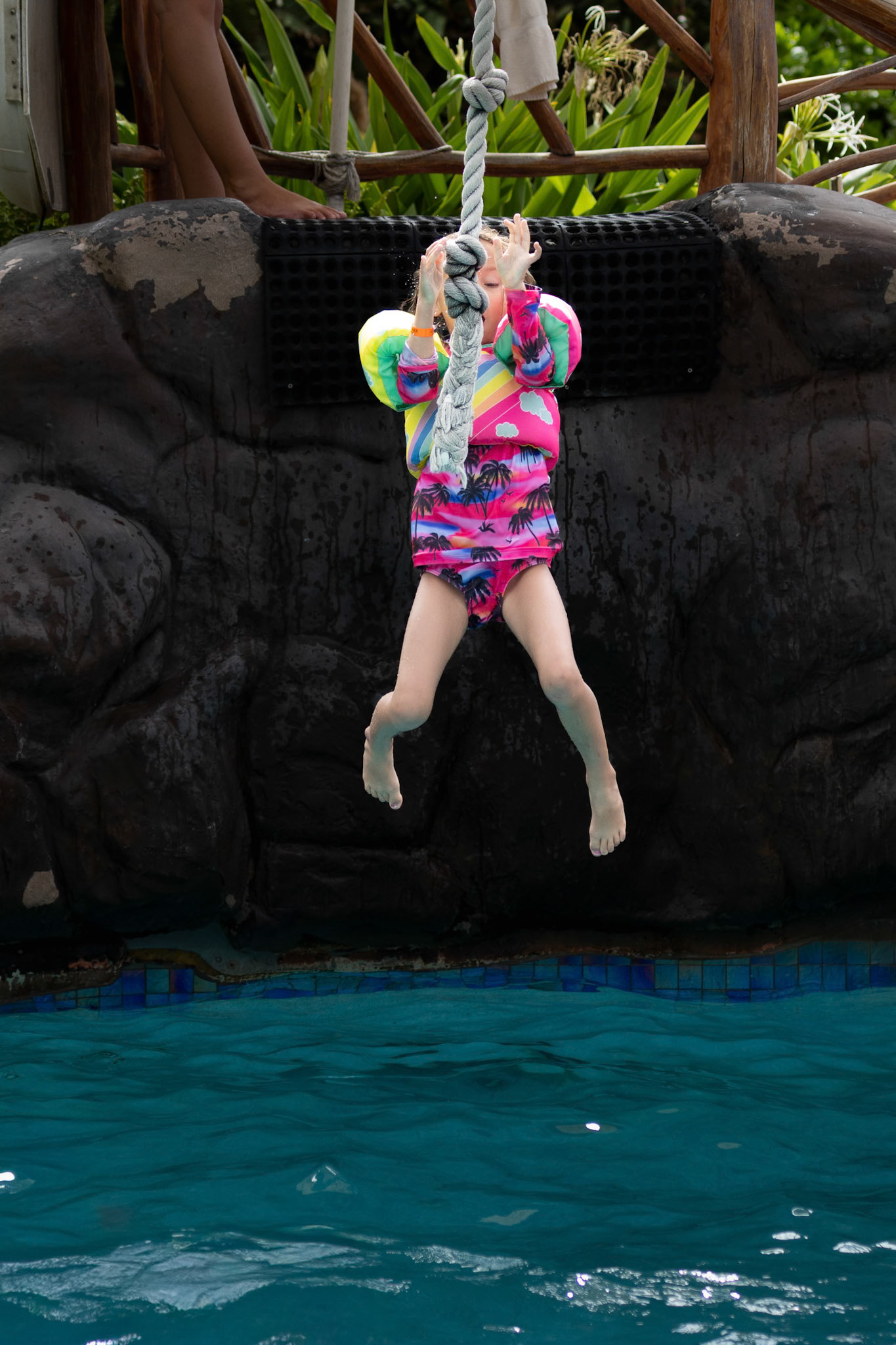Learning the ropes at the Grand Wailea pool