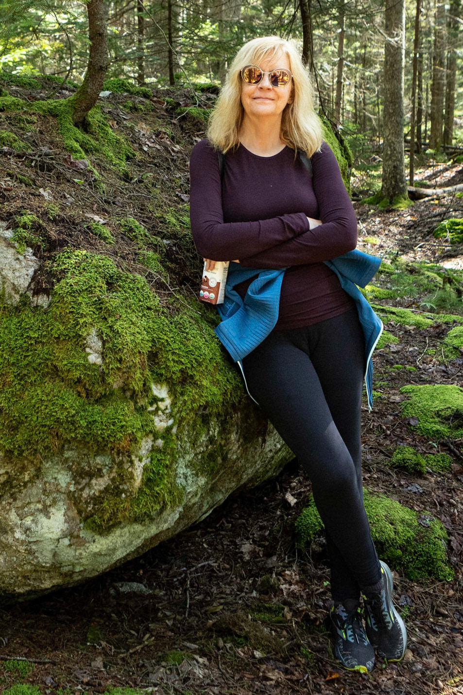 Savoring the lush Maine forest