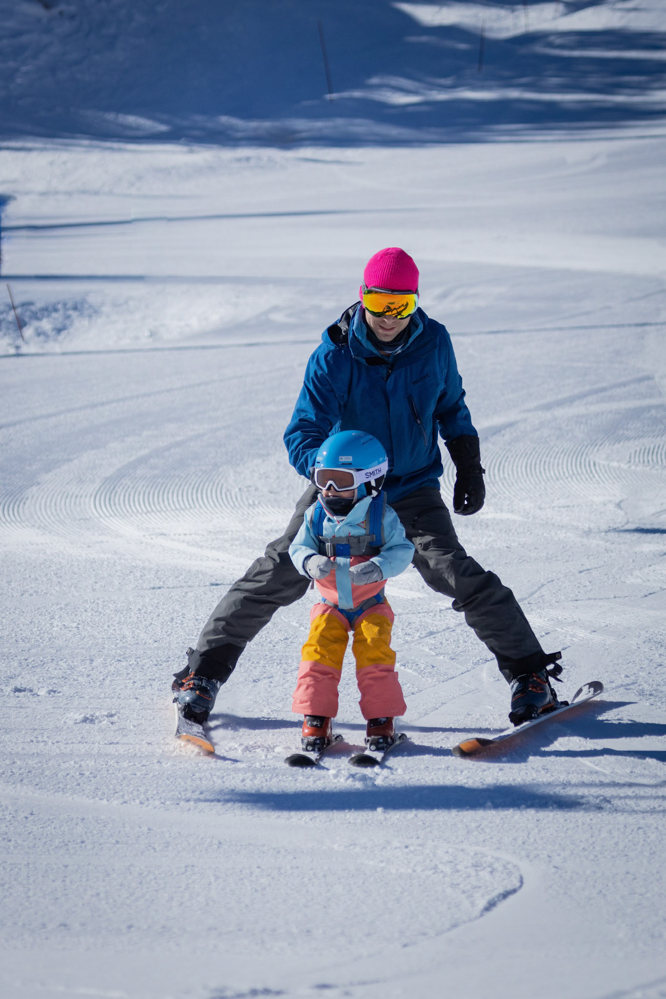A morning on the slopes with mom and dad