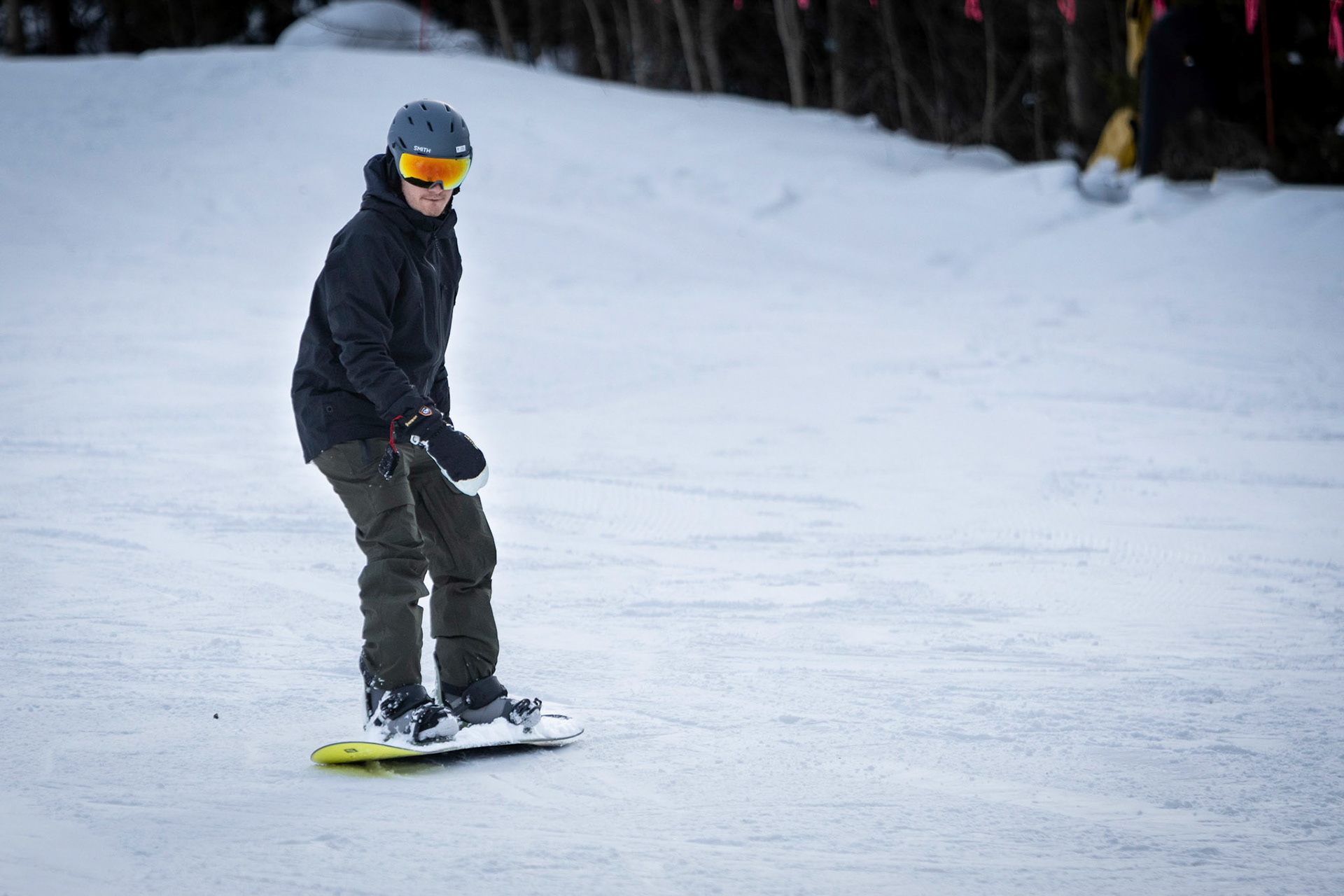 Breaking out the new snow boarding gear
