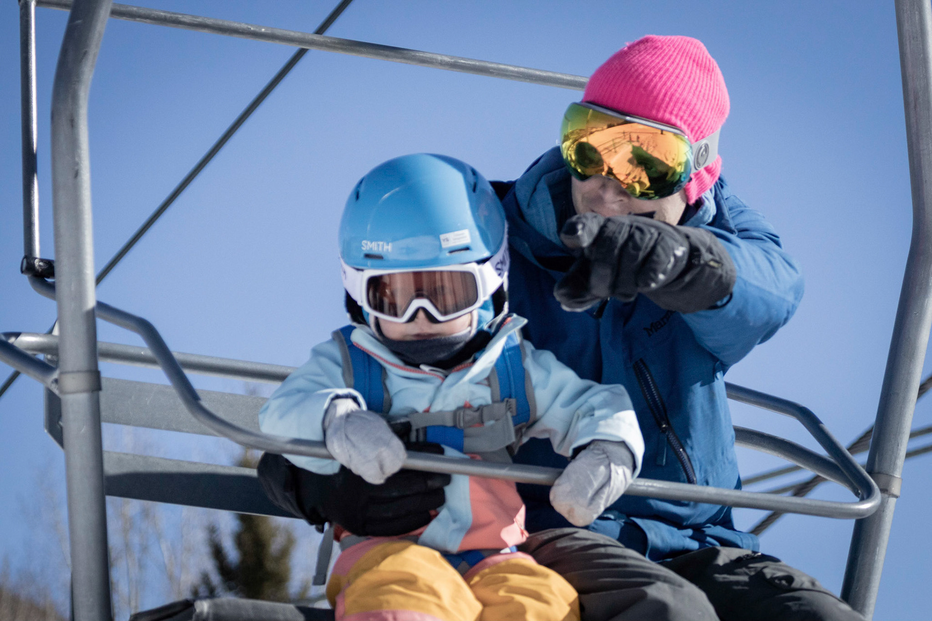 A morning on the slopes with mom and dad