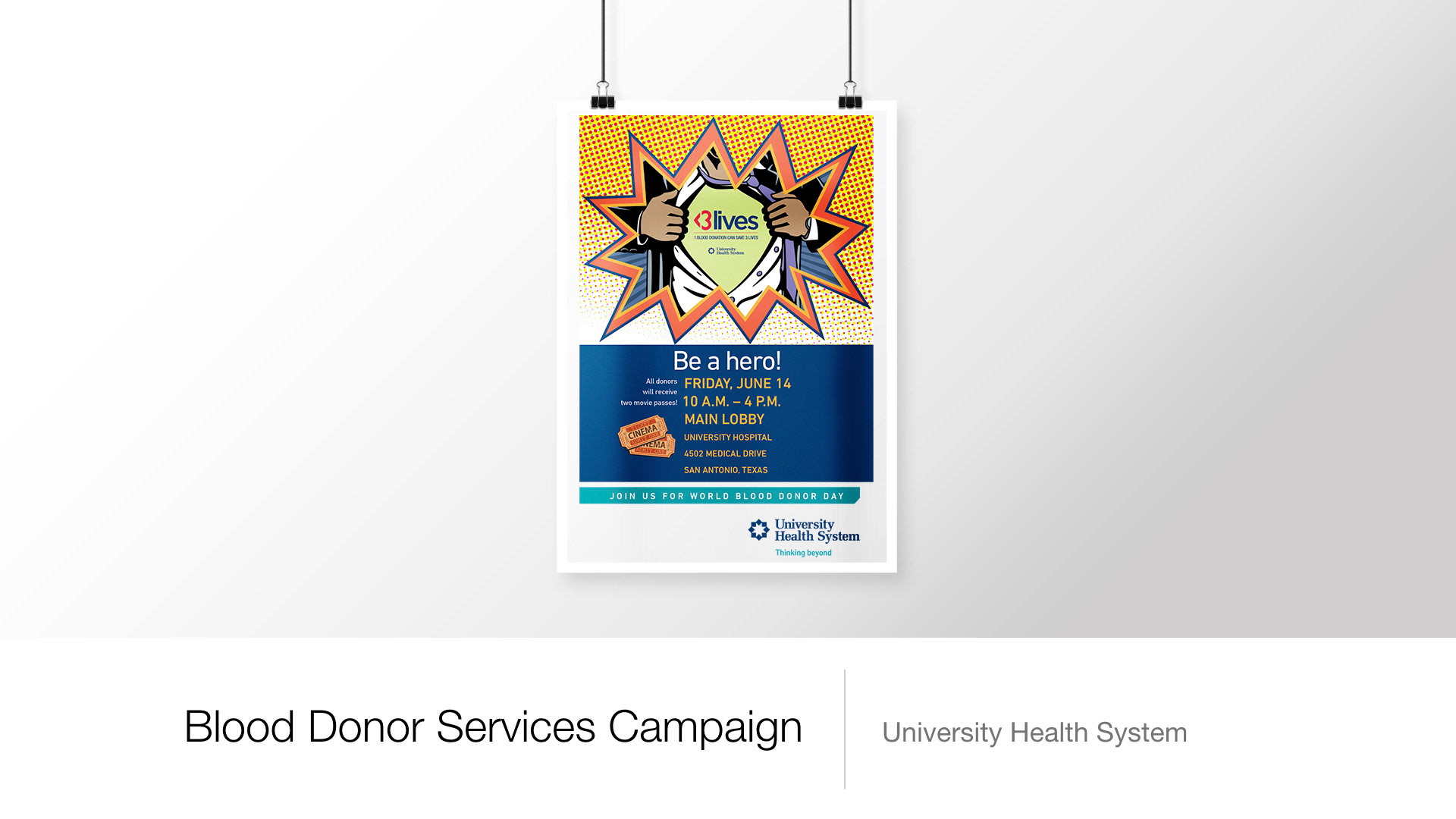 Be a hero! Poster – University Health System