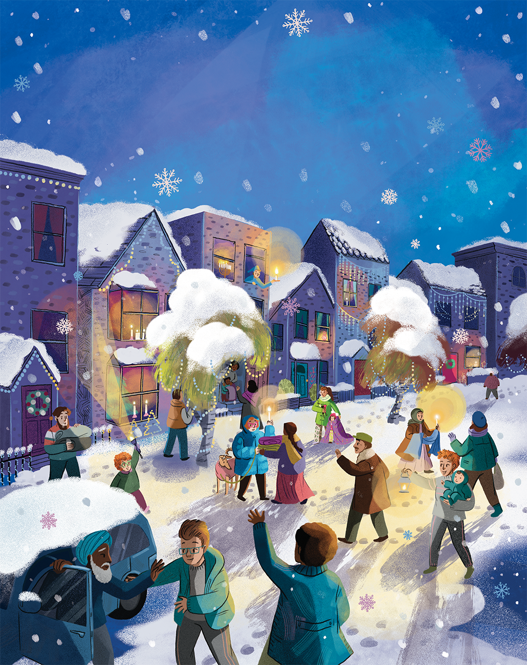 Christmas Lights on Mistletoe Street