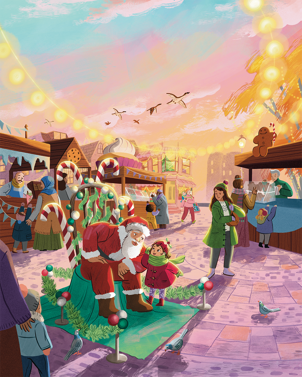 Christmas Lights on Mistletoe Street