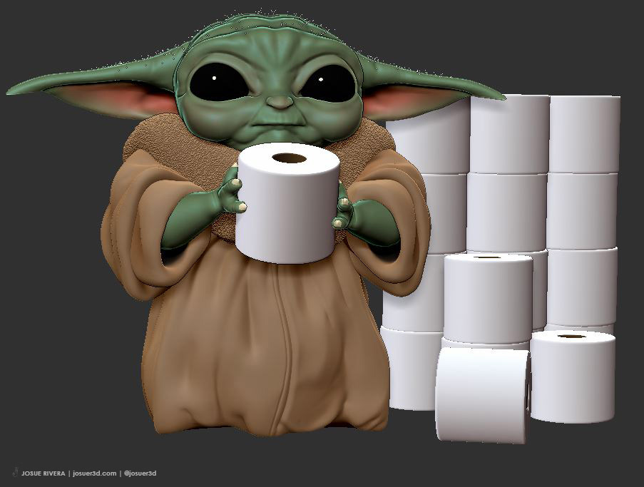 Baby Yoda - Fan Art - Download Free 3D model by jason.lp.davis