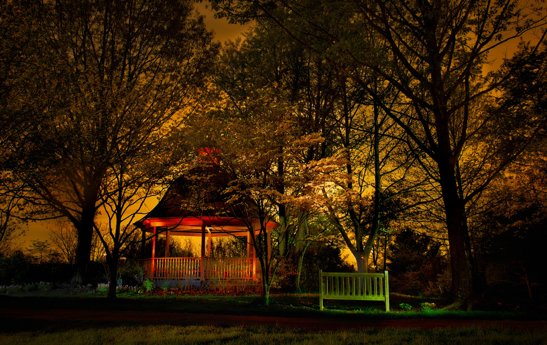 Meadowlark Gardens Light Painting 2
