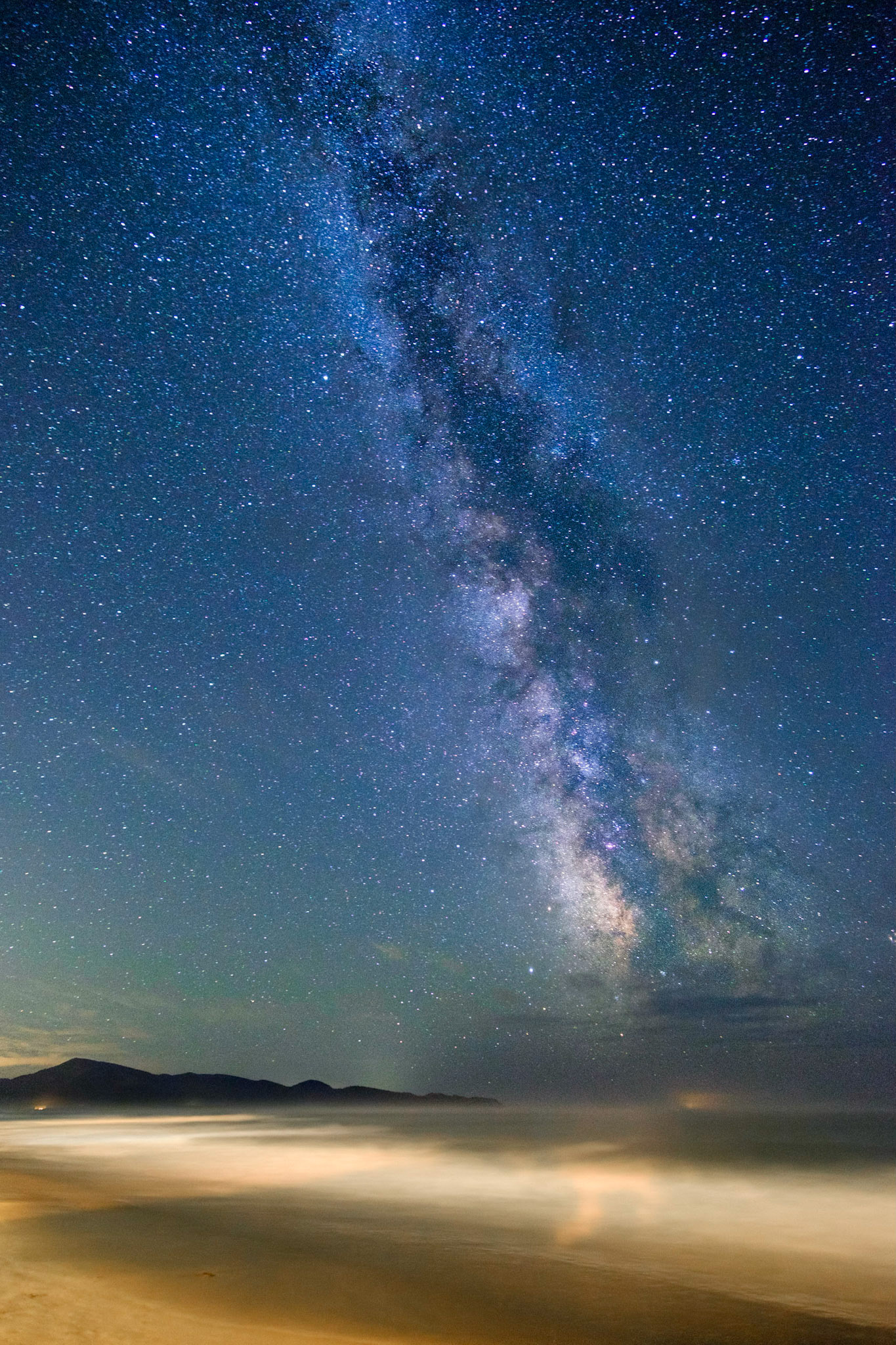 Milky Way over coastal Oregon