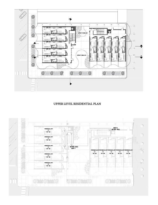 Upper Level Residential Plan
