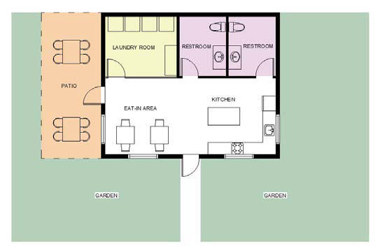 Building in each cul-de-sac