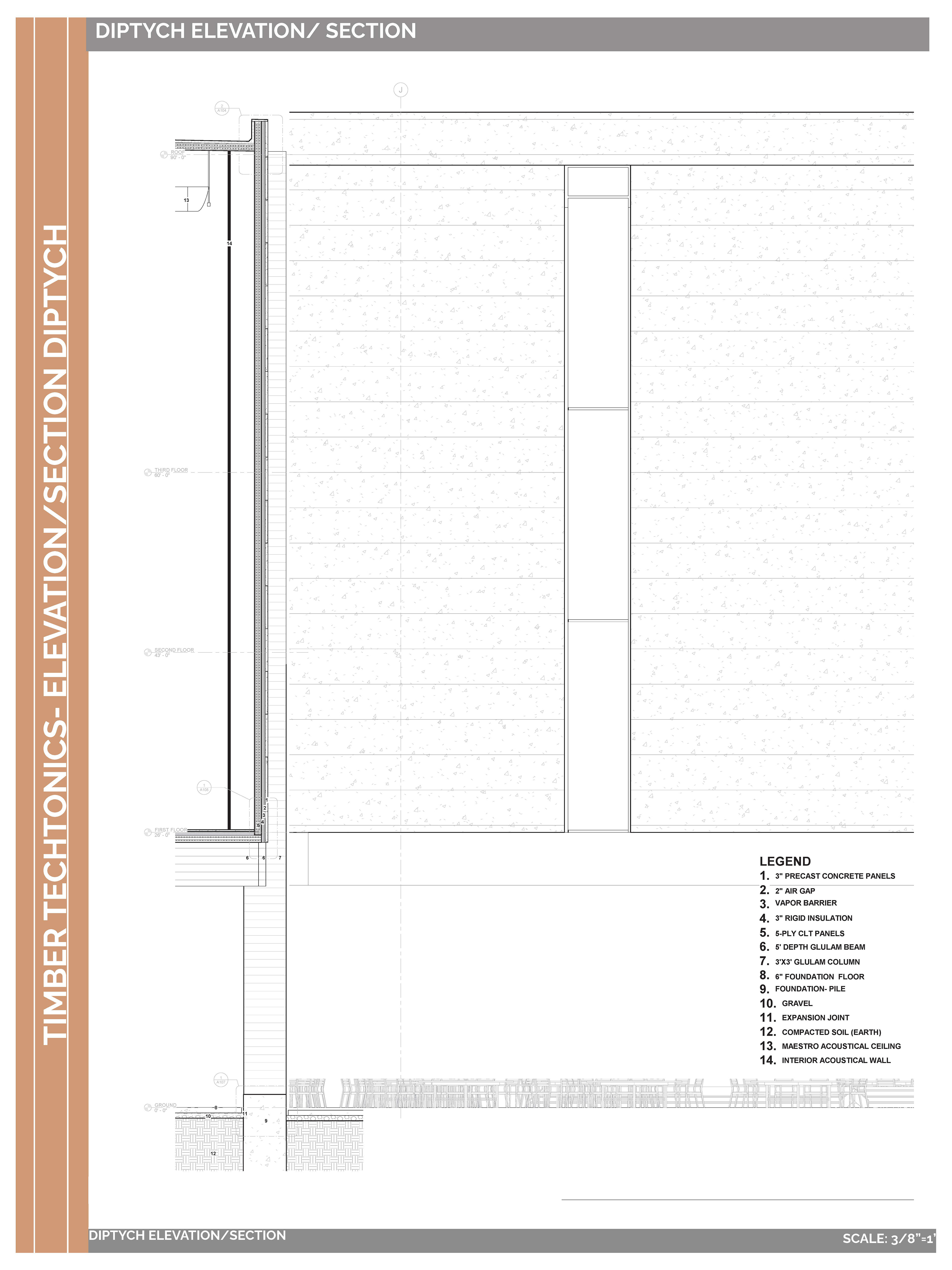 Diptych Section/Elevation