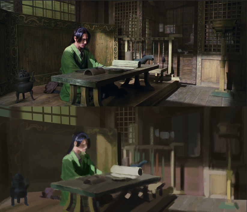 Study from "Hero", 1.5 hours