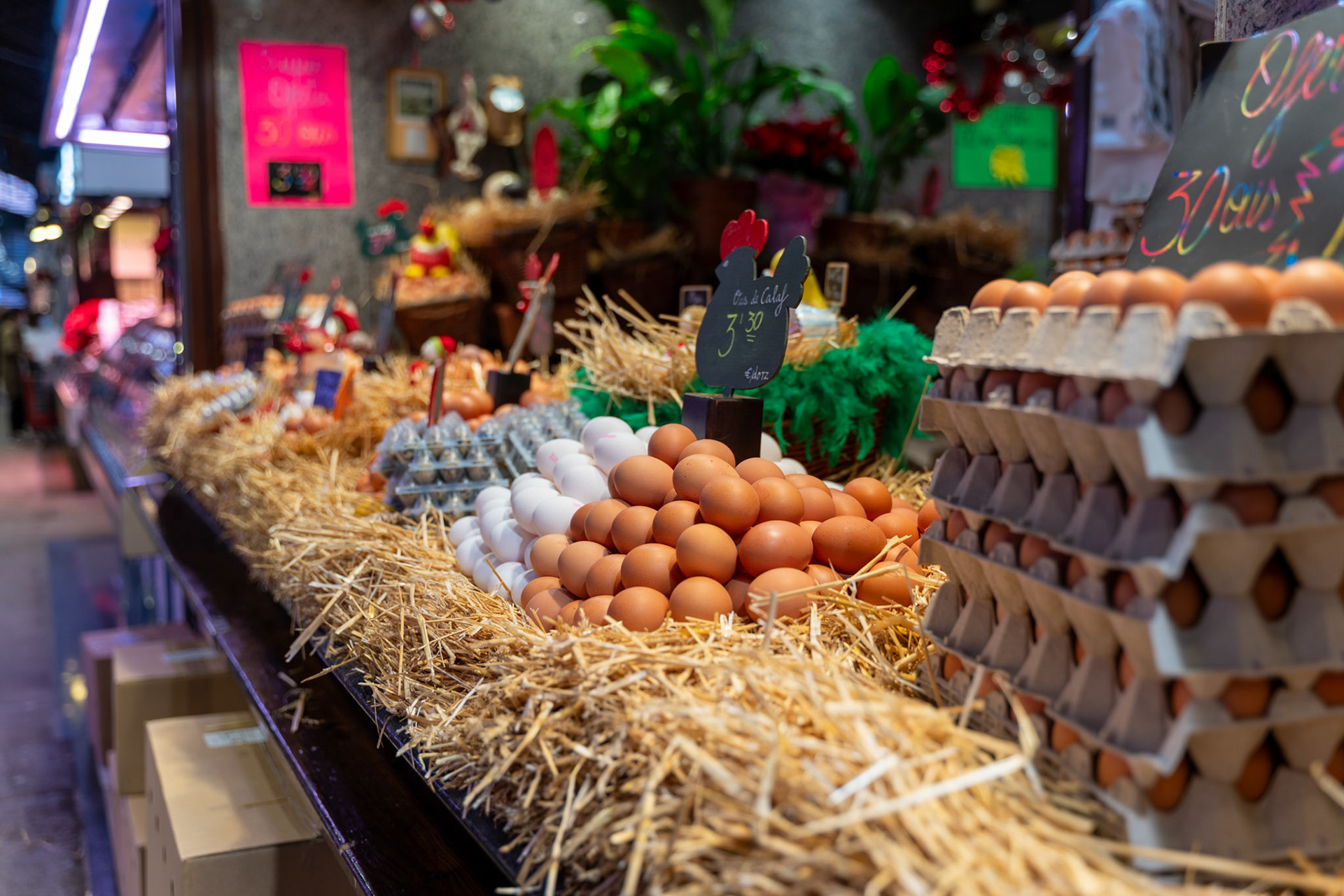 Market Egg Display