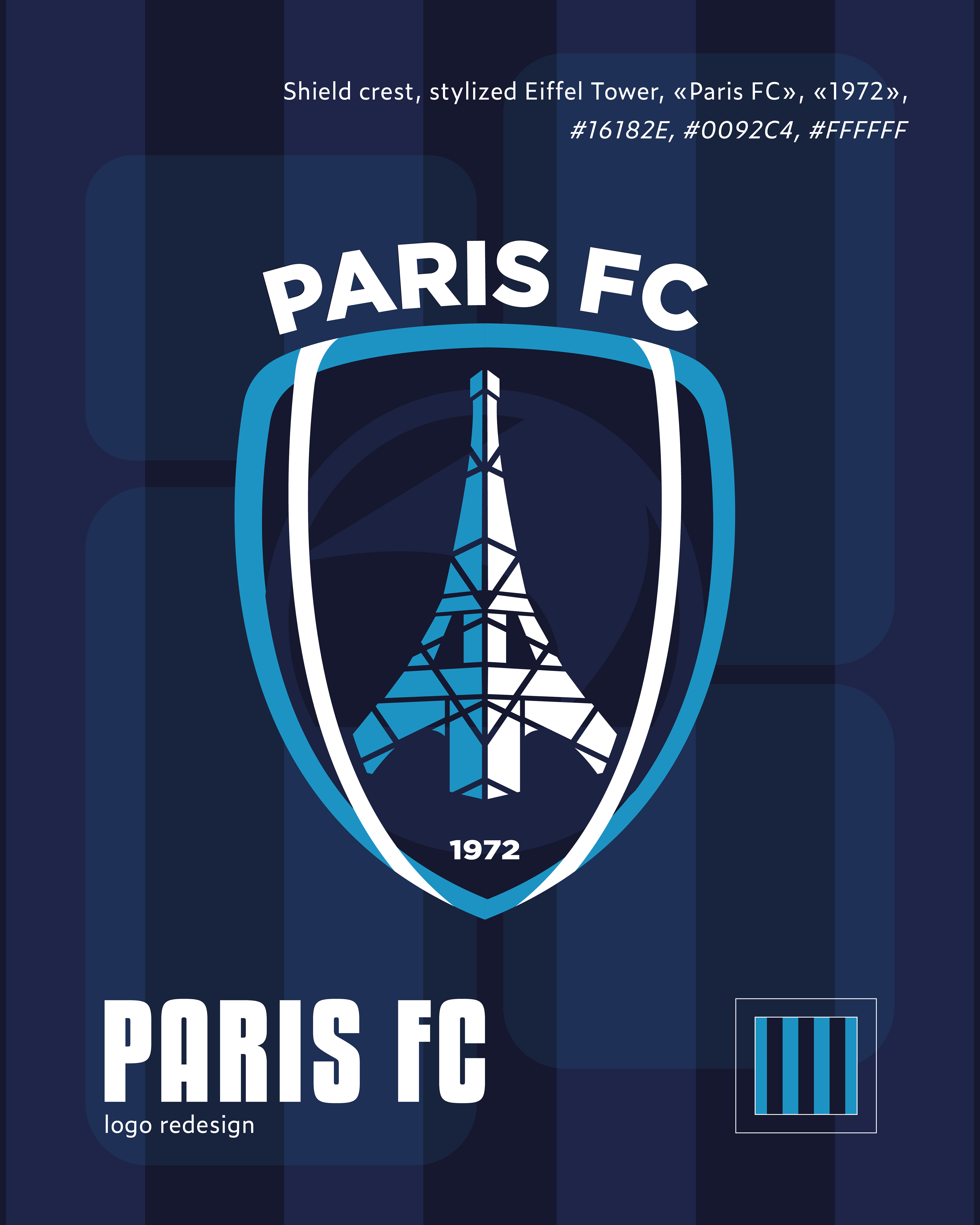 Rebranding fictif - logo Paris FC