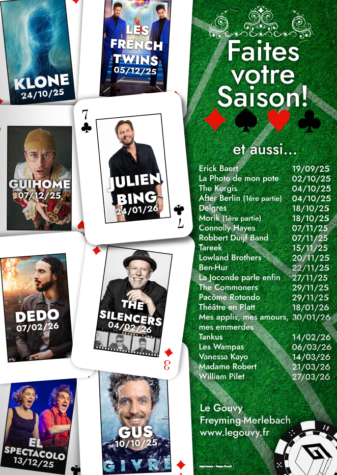 Affiche de présentation de la saison (format A1)