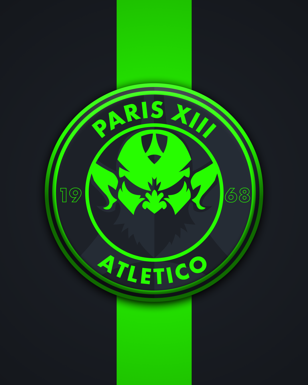 Mockup logo Paris XIII Atletico