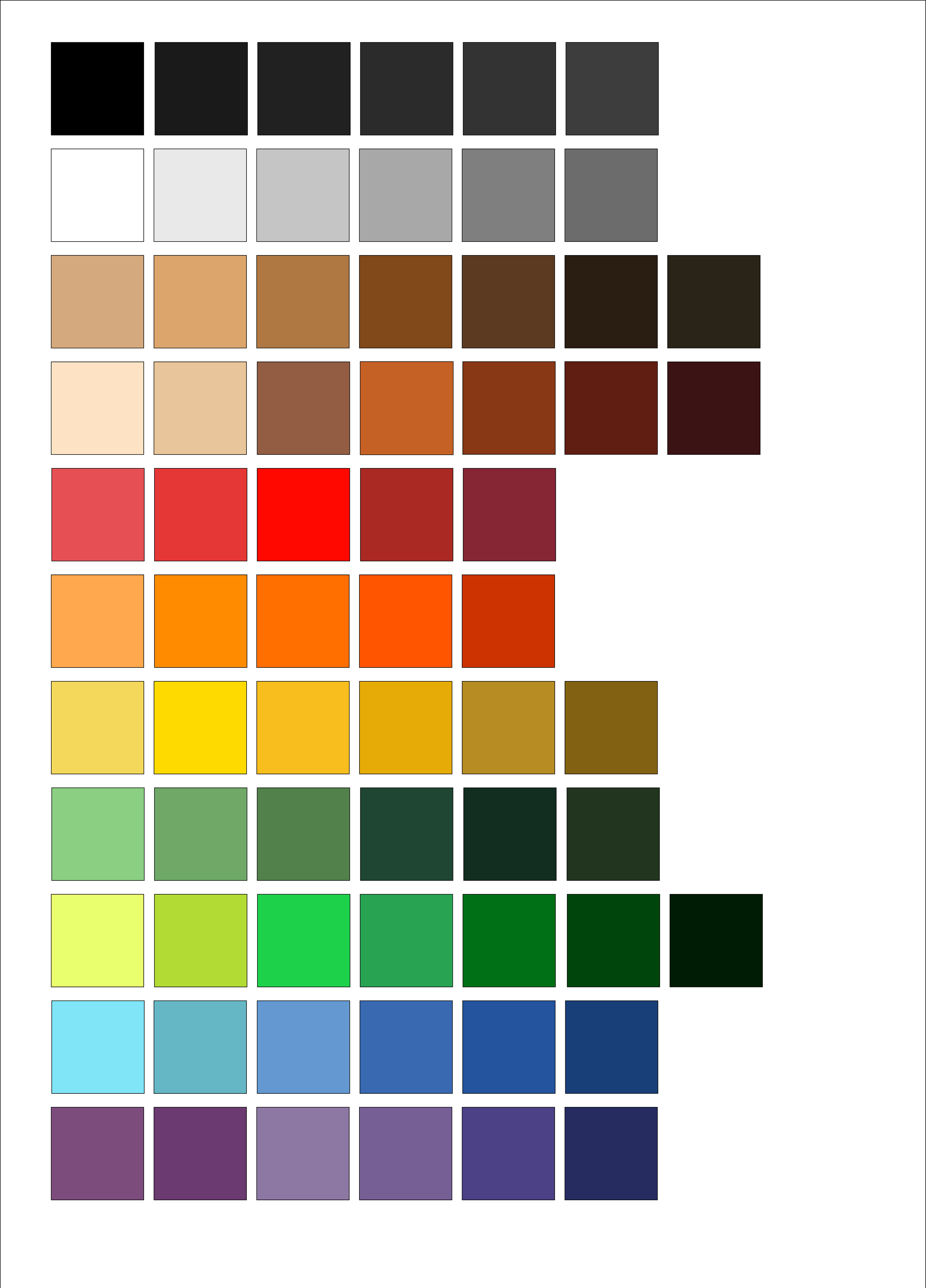 "Color palette" d'Evolia