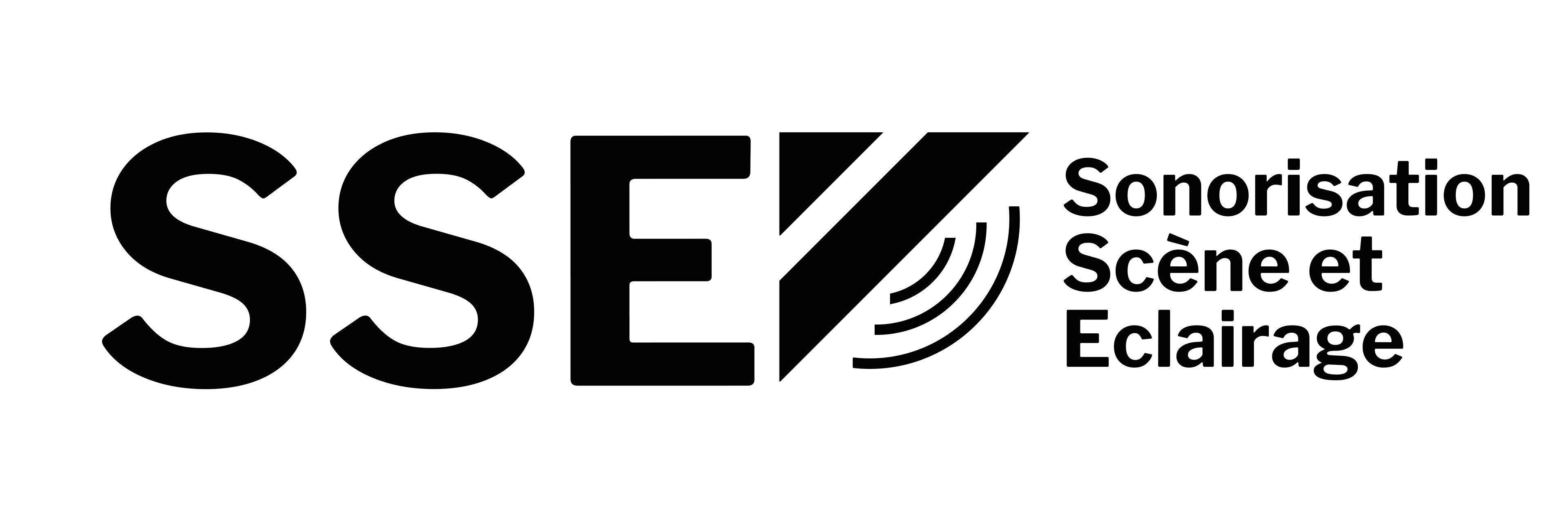 Logo SSE uni noir étendu