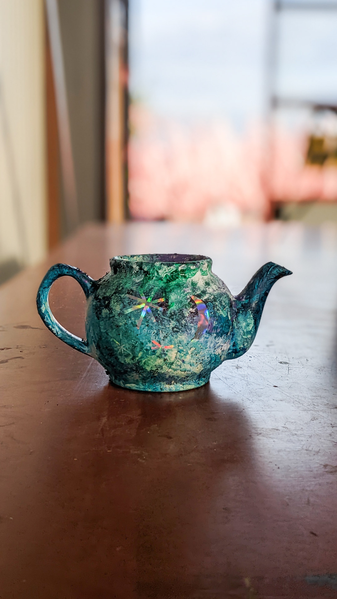 Teapot • seed bomb • “Teapots always make me think of the mad hatter (and I hate the mad hatter) so I didn't want to drink tea out of this one. I didn’t buy it, it came with the house I moved into.”