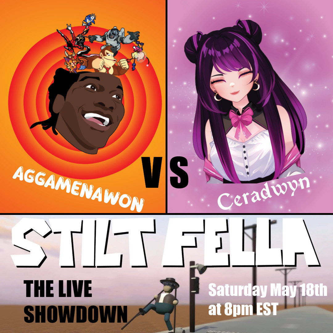 🎮 It’s game on this Saturday as Aggamenawon and Ceradwyn face off in an epic showdown of Stilt Fellas! 🕹️ The loser faces a daunting penalty: dressing up as a Vaporeon for DragonCon! Who will stumble? Who will triumph? Tune in to witness this action-packed rivalry! Don’t miss out! May 18th 7PM EST Link in bio! #streamer #twitchstreamer #gaming #twitch #twitchtv