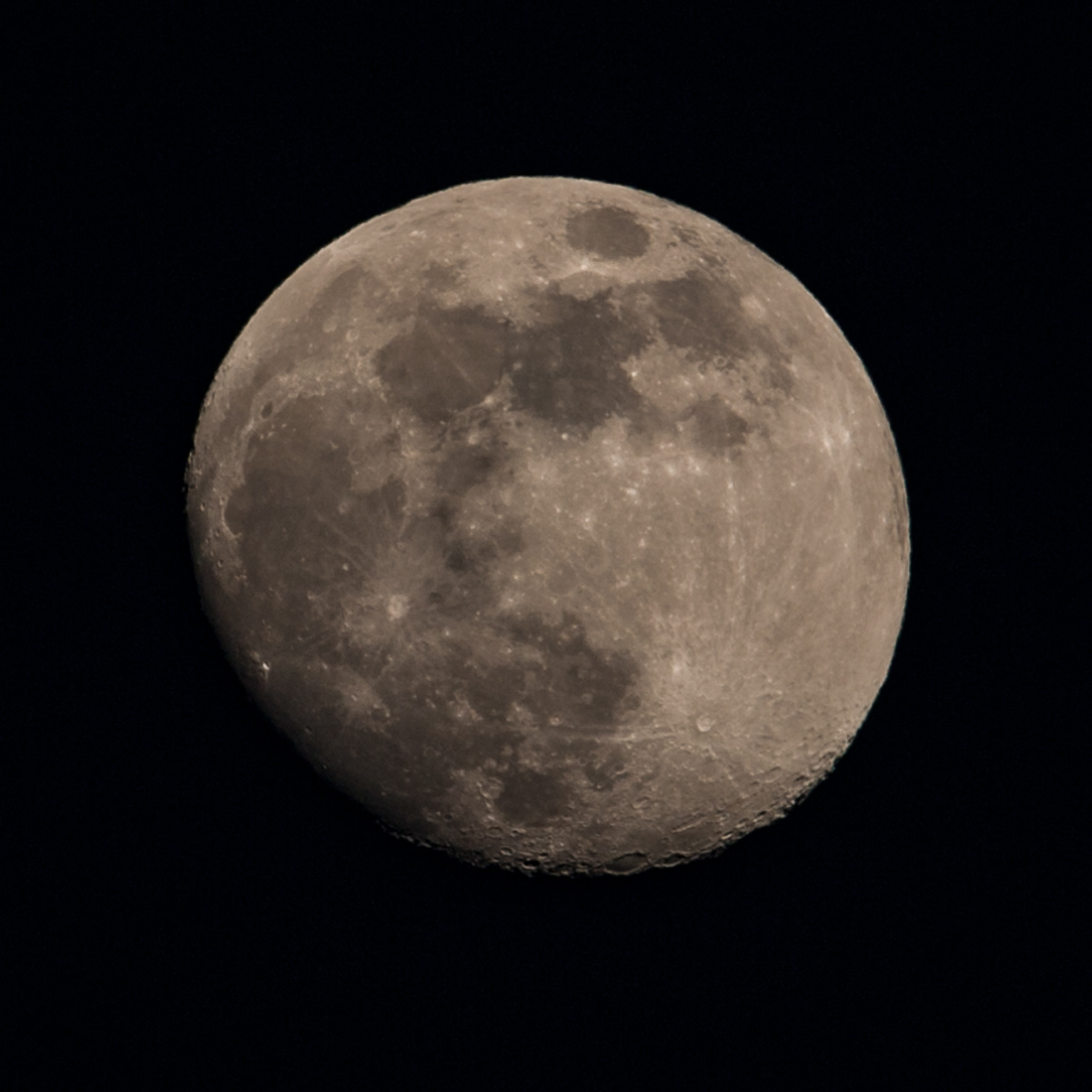 Moon from Fisher Towers, Moab