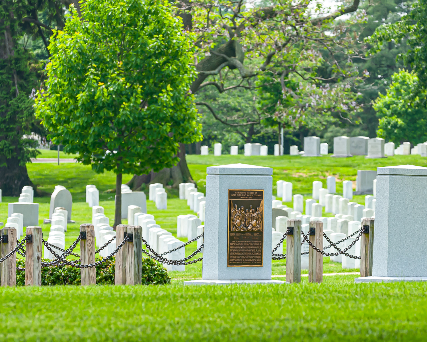 Columbia Space Shuttle Memorial, Arlington Cemetery
