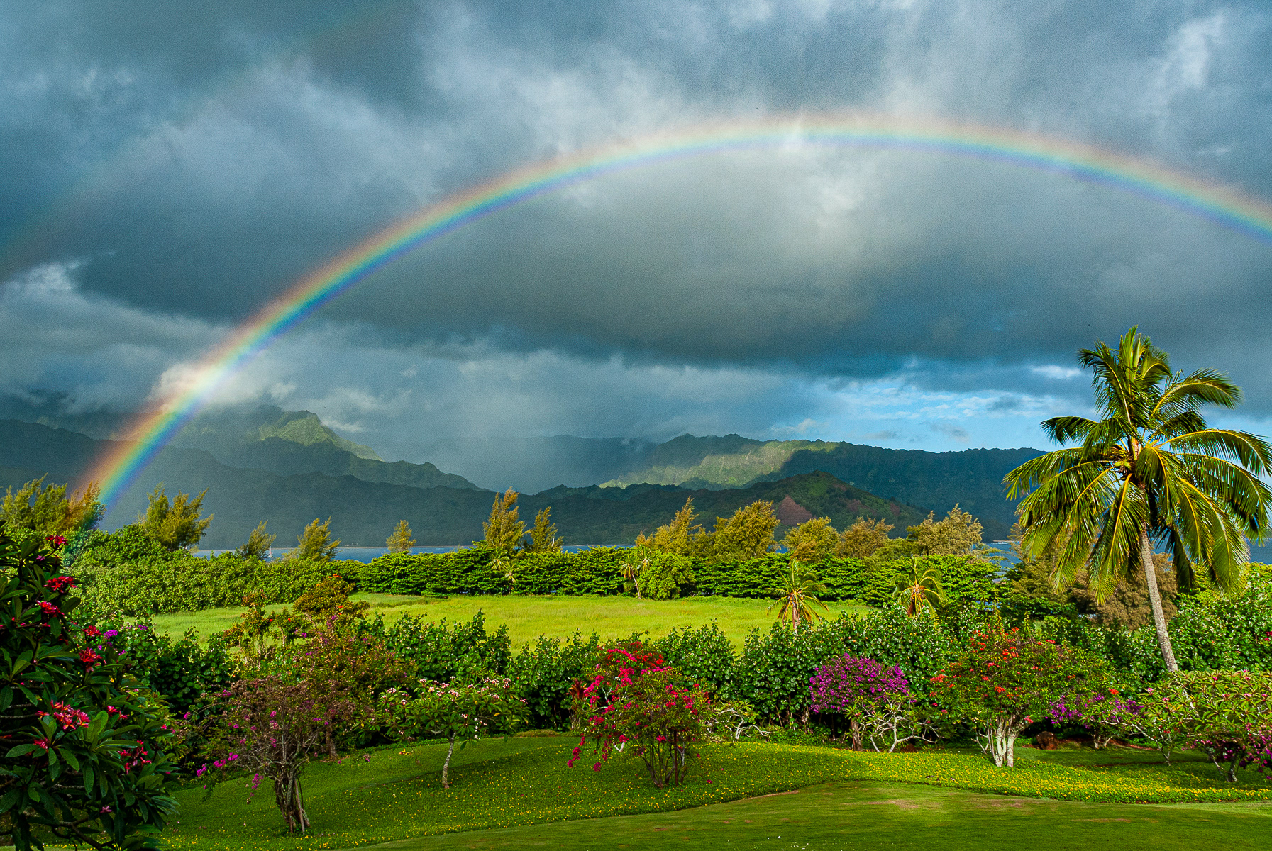 Rainbow over Hanalei Bay, Kauai