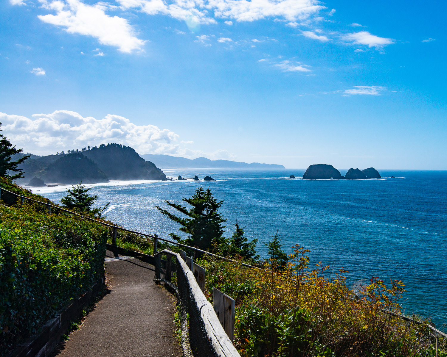 Three Arch Rocks National Wildlife Refuge from Meares Lighthouse