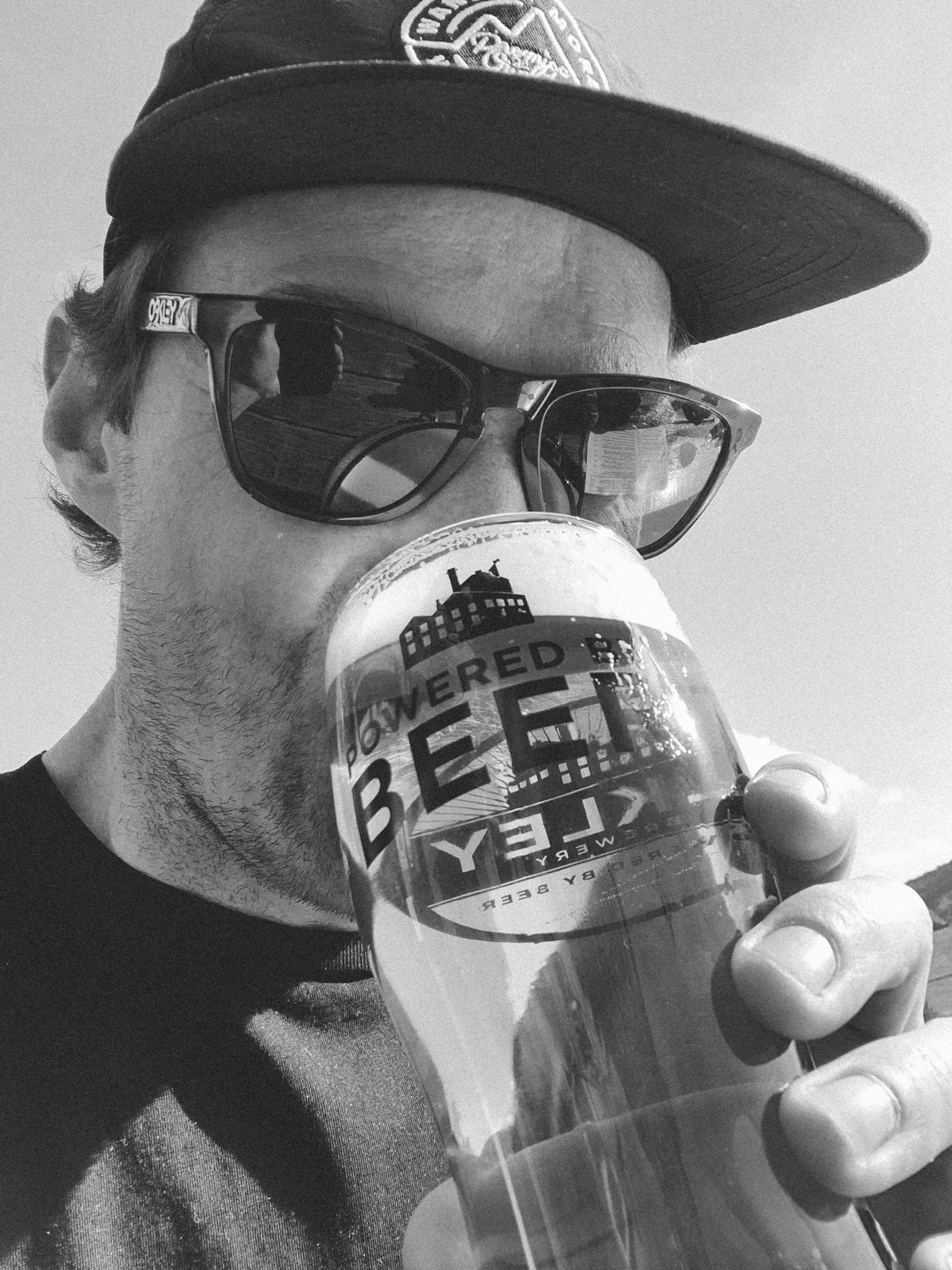 Man drinking beer
