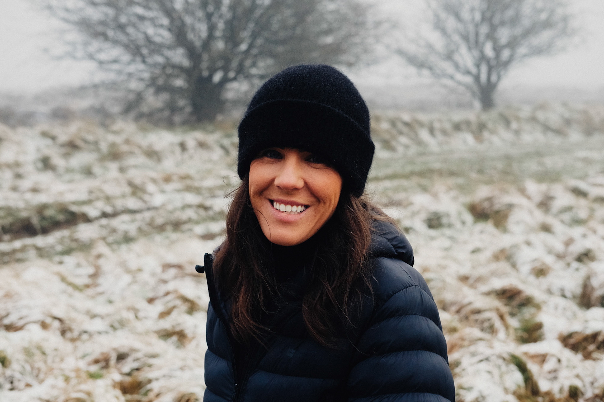 Woman smiling