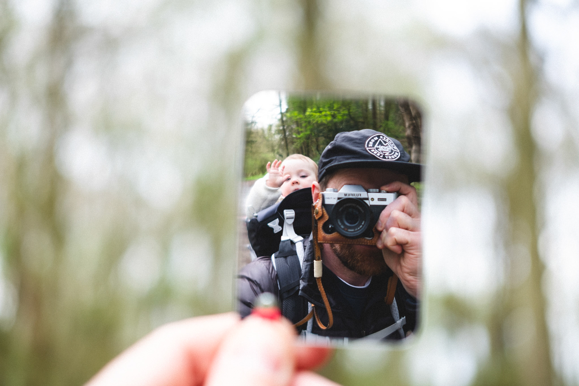 Photographer and baby