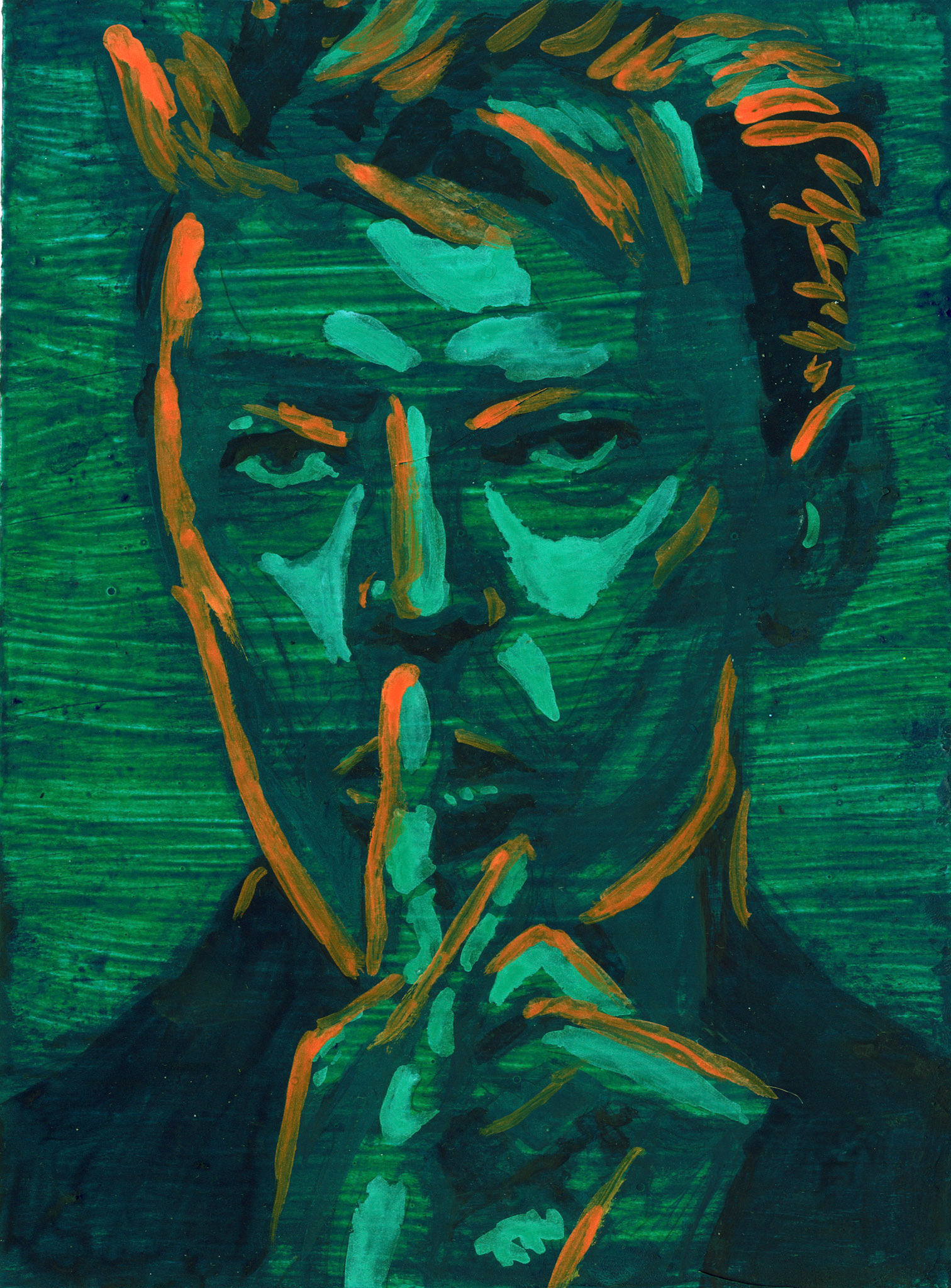 David Bowie, Acrylic and Watercolors