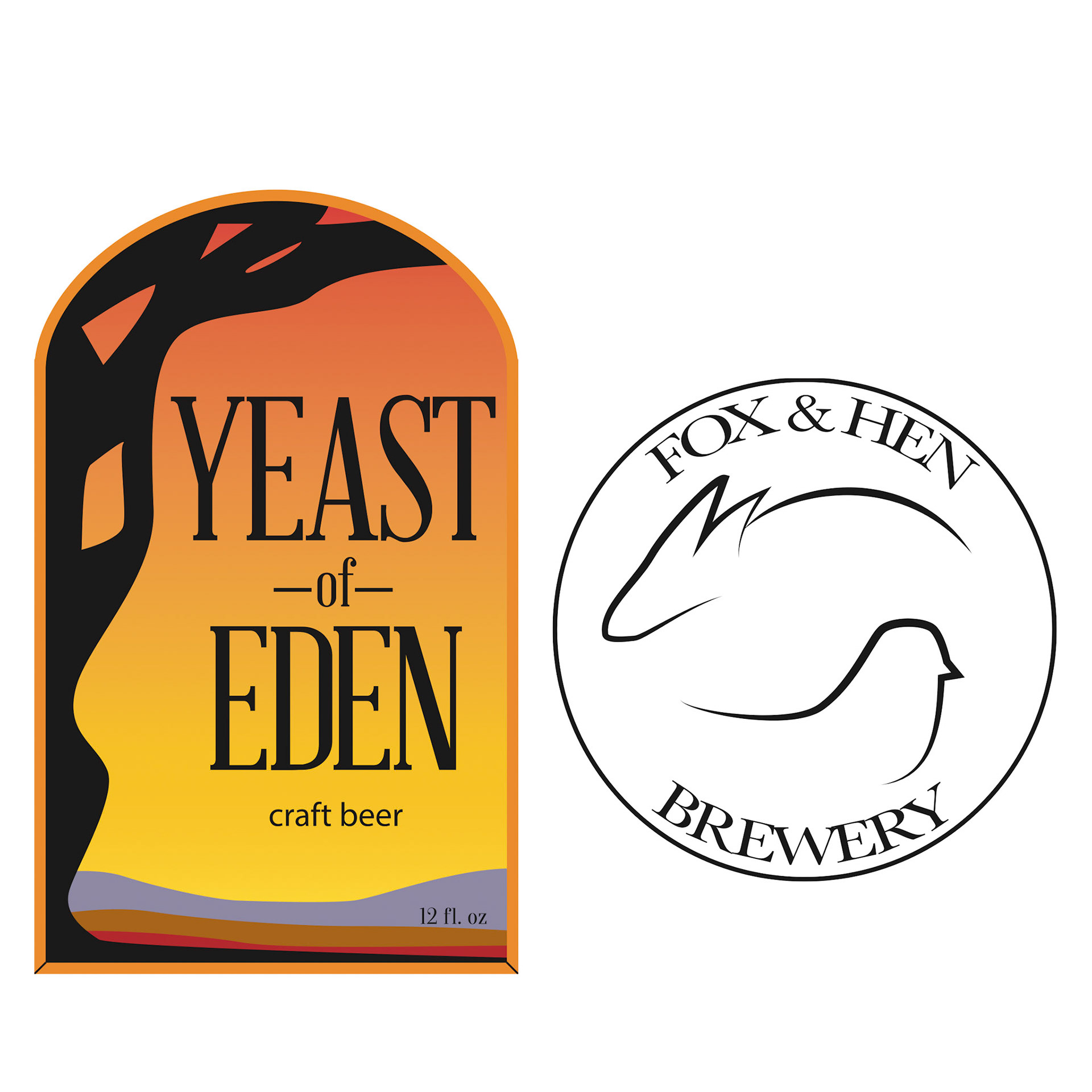 Yeast of Eden Label and Logo, Adobe Illustrator