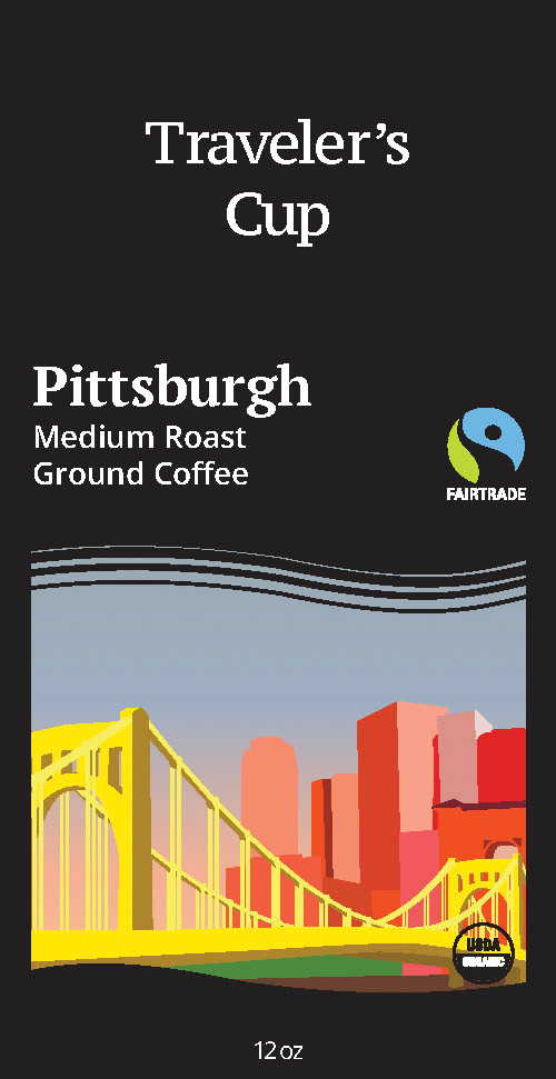 Traveler's Cup Package Design Pittsburgh, Adobe Illustrator