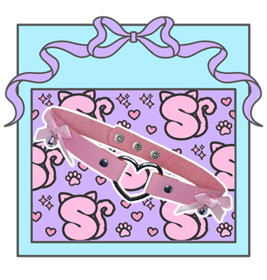 Pink Heart Choker